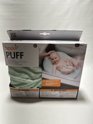 Boon Puff Inflatable Baby Bather Infant Bathtub with Microfleece