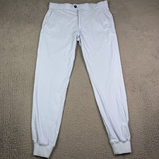 Greyson Pants Mens 32 Blue Jogger Golf Stretch Cuffed Ankle Trousers Athletic