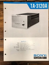Sony TA-3120A Amplifier Service Manual Original 