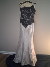 Adrianna Papell After 6 Strapless Dress Mermaid-Style Sz 10