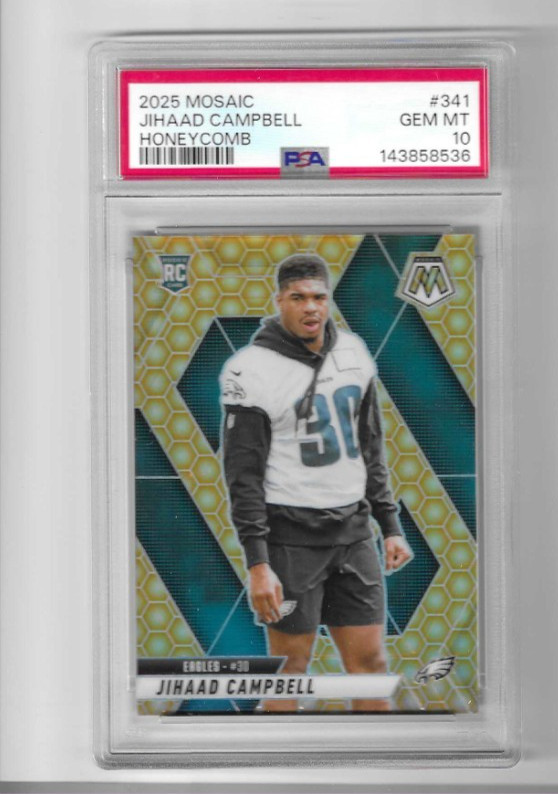 Jihaad Campbell Panini Mosaic #341 Honeycomb