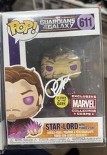 CHRIS PRATT SIGNED STARLORD FUNKO POP 611 MCC...