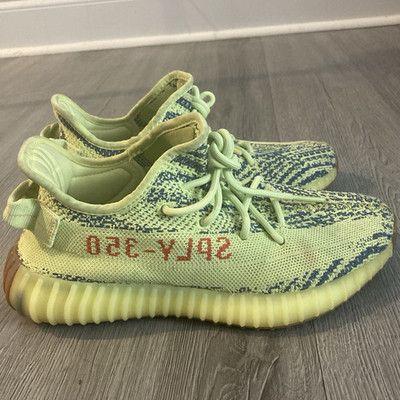 adidas Yeezy Boost 350 V2 Semi Frozen Yellow Men s Primeknit Low B37572