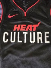 Nike Dri-Fit Miami Heat Black City Edition Jersey Mens Size Large