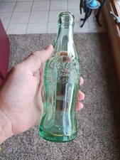Vtg Coca-Cola Bottle Humboldt IA  D-105529 Green Glass Hobbleskirt 6oz Coke