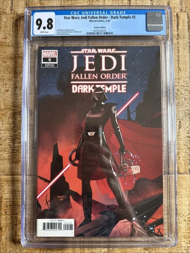 Star Wars Jedi Fallen Order Dark Temple #5 CGC 9.8 1:10 Renaud Variant