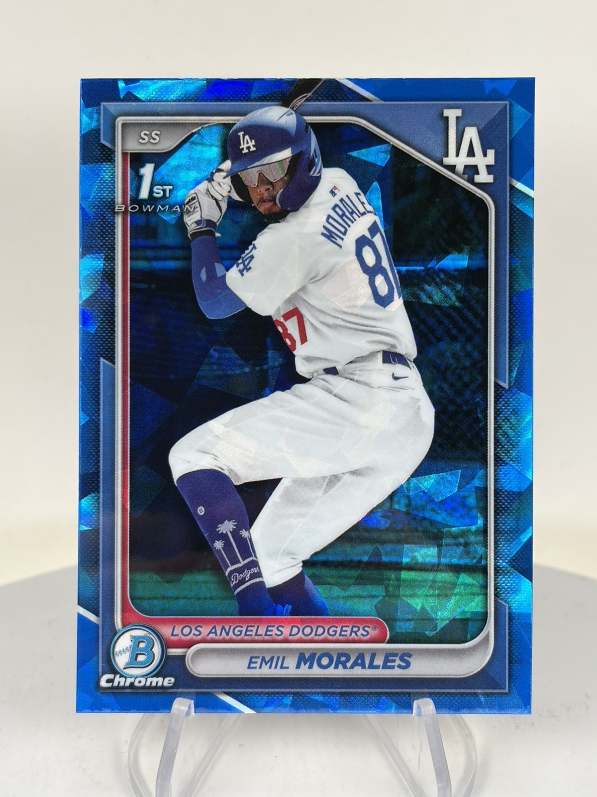 2024 Bowman Chrome Prospects Sapphire Emil Morales #BCP-221 - Dodgers