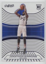 2015-16 Panini Clear Vision Rookies Blue 102/149 Jonathon Simmons #83 4v2
