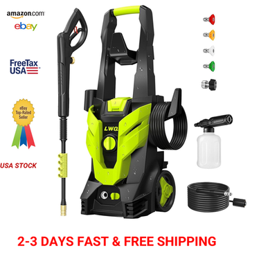 #ad #ad Pressure Washer Portable Power Cleaner with 4 Quick Connect Nozzles High $325.89