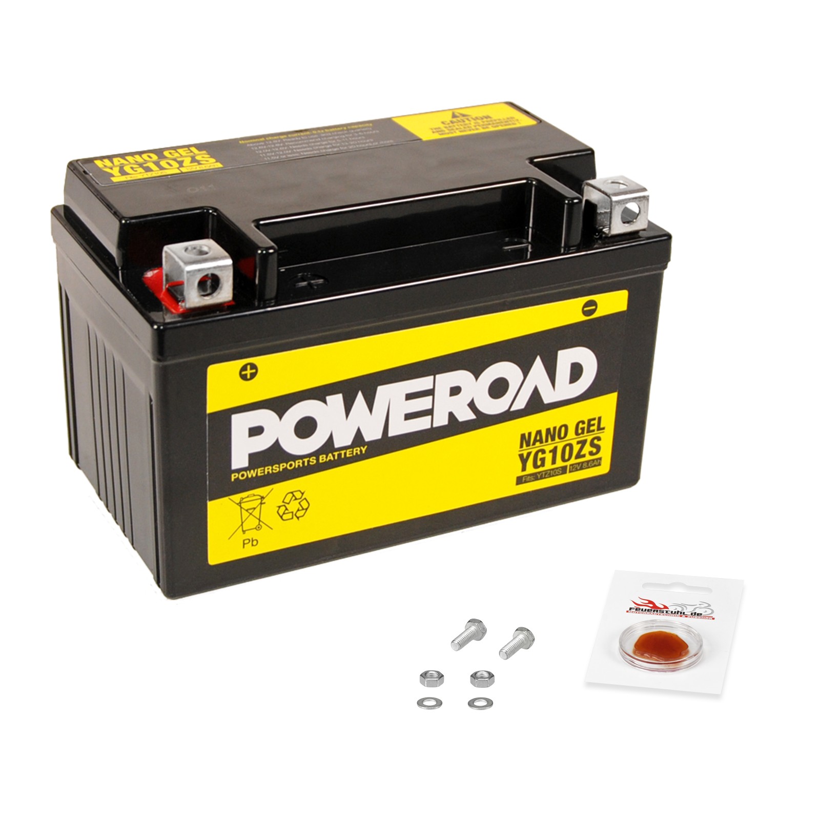 Gel-Batterie Kawasaki Ninja H2, 2018 (ZXT02A) Wartungsfrei Startklar (Mit Pfand)-image