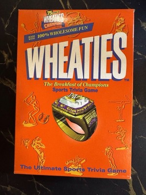 Wheaties the Breakfast of Champions Ultimate Sports Trivia Game Never played NEW