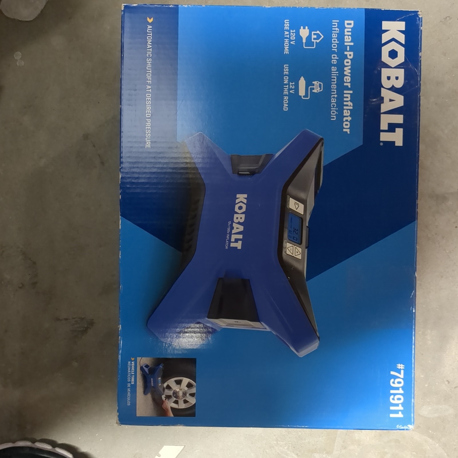  Kobalt 12-Volt Multi-Purpose Portable Car Sport Air Inflato