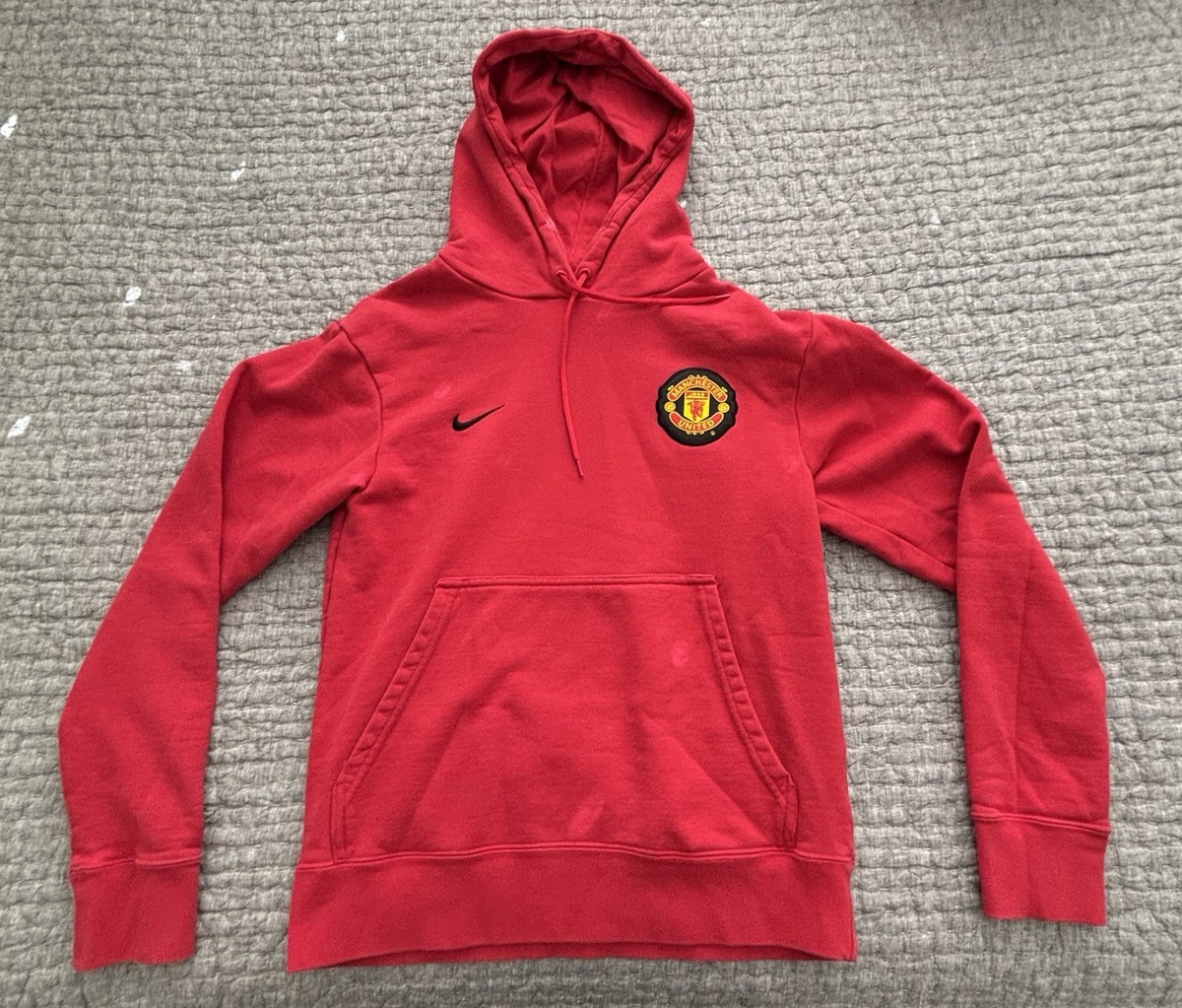 ウェア 00s Old NIKE Manchester United Hoodie Nike Sportswear Manchester United Red Hoodie Sweatshirt SZ S