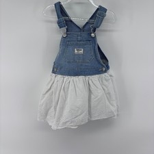 OshKosh Bgosh Denim Overalls Dress - Size 3T