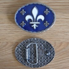 Quebec flag belt buckle