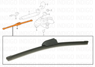 JAGUAR F-Pace  純正ワイパー　セット（フロント、リア） JAGUAR OEM (2017-2021) F-Pace Wiper-Rear Window Blade T4A6078 | eBay