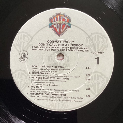 Conway Twitty Dont Call Him A Cowboy Printed Inner 25207-1 12”vinyl Ex - Picture 5 of 8