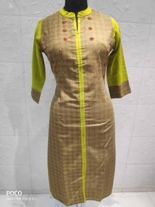checked cotton kurtis
