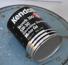 near mint * 1970s era KENDALL SUPERB 100 MOTOR OIL Old 1 quart Can