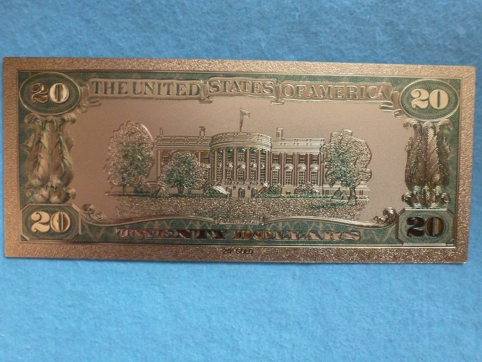 1928 series,999 Gold leaf-colored 20 Dollars - Image 2 of 2