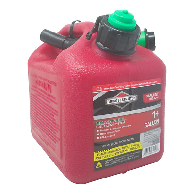 #ad Briggs amp; Stratton Gas Can 1 Gallon Red Gas Can with Smart Fill Gas Can Spout. $20.06