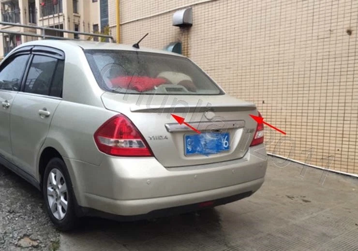 Factory Style Spoiler Wing ABS for 2007-2010 Nissan Versa Tiida Sedan - Image 4 of 4