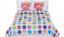 SHOPKINS Twin Sheet Set NEW Microfiber Flat Sheet Fitted Sheet and 1 Pillowcase
