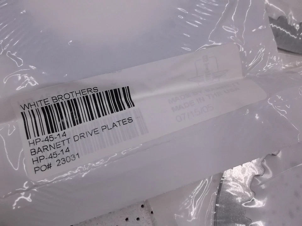Juego de placas de acero embrague Barnett nuevo Honda ATC250R TRX250R (6) 1985-1989 250R Foto 3 de 3