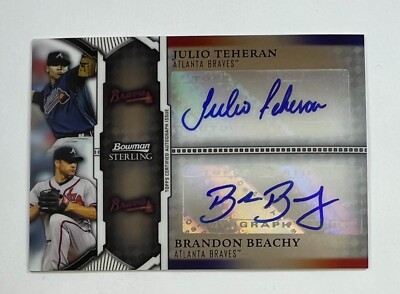 2011 Topps Marquee Heath Bell Brandon Beachy Acclaimed Impressions 16/150 AR81