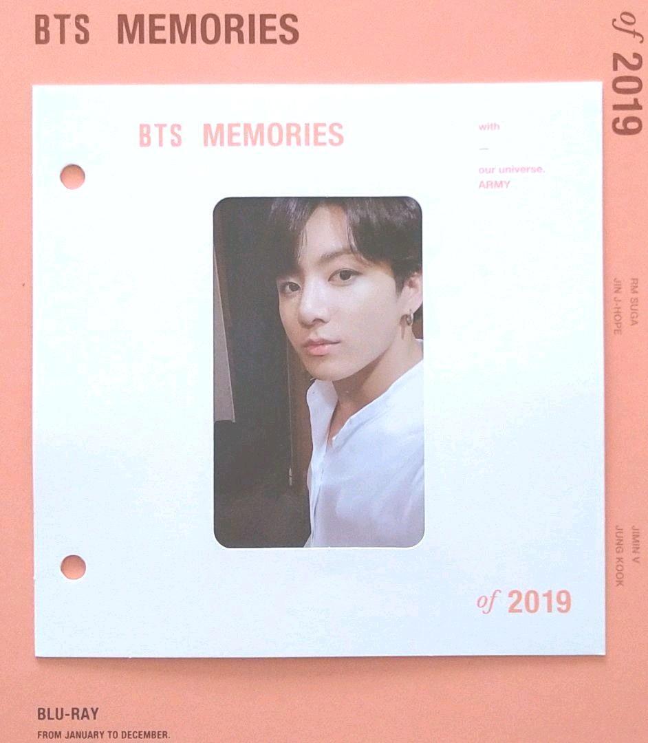 BTS MEMORIES 2019 Blu-Ray JUNGKOOK Trading Card Official from JAPAN