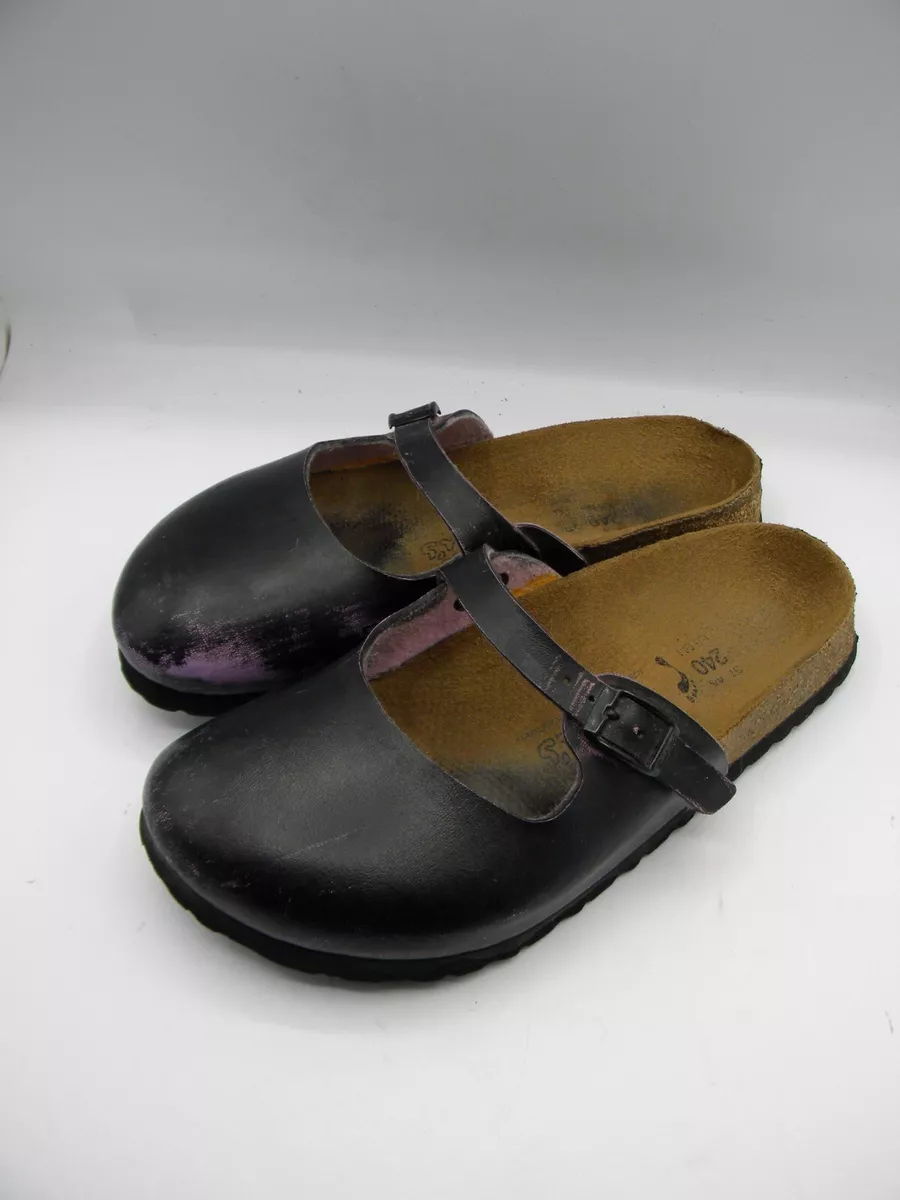 Birkenstock Birki's Maria Black & Purple Mary Jane Clog Mule Size 37 / 6 N