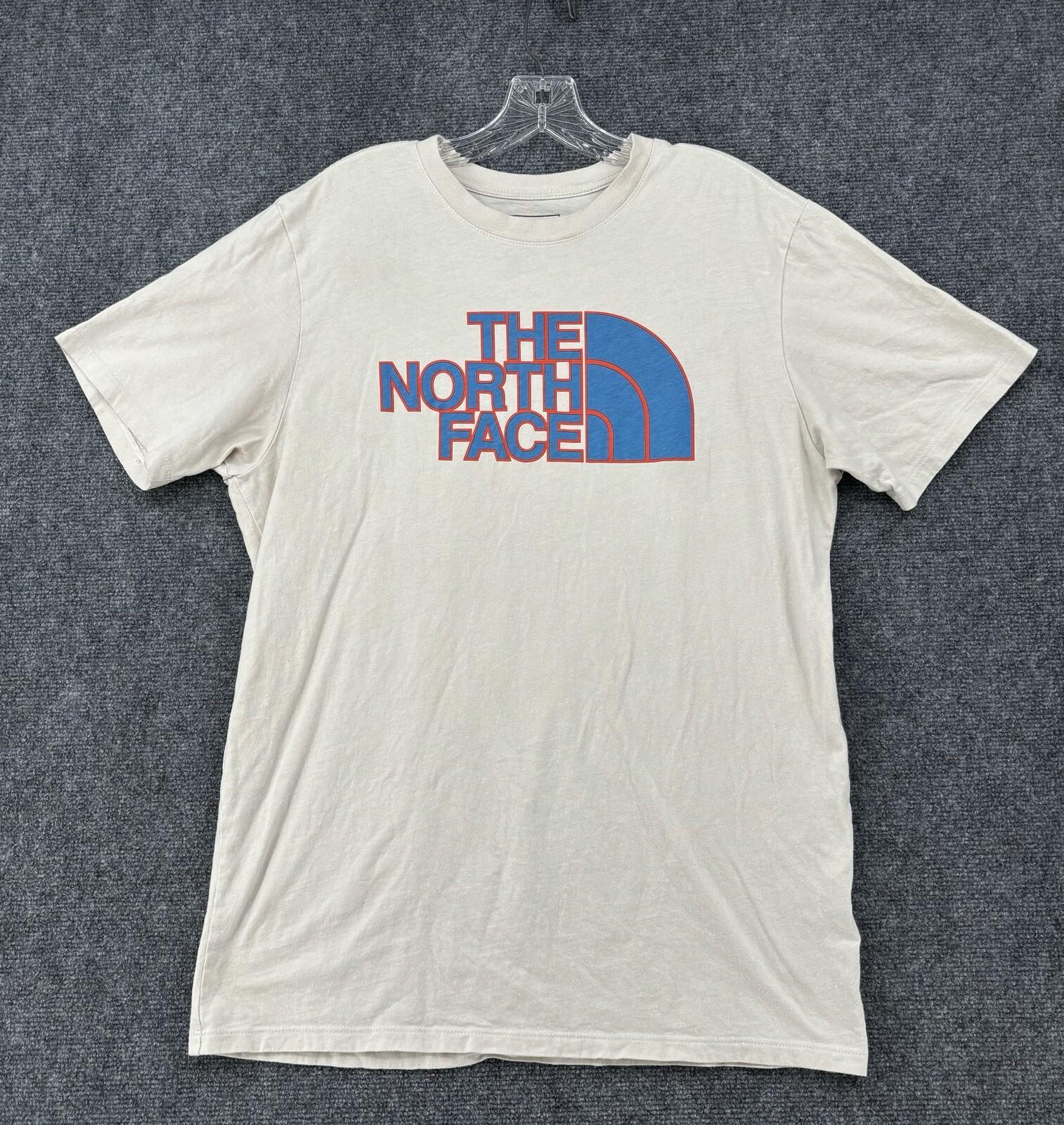 The North Face Men’s L Classic White T-Shirt with Colorful Logo Graphic