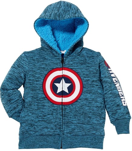 DC BOY'S SUPERHERO SHERPA FULL ZIP HOODIE SWEATERS - SPIDERMAN, BATMAN, MORE NWT - Picture 6 of 9