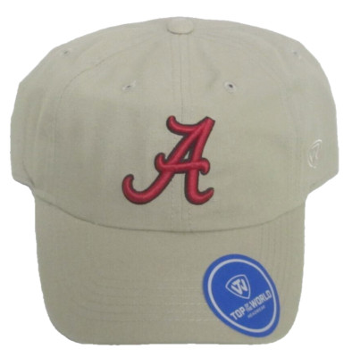Alabama Crimson Tide Khaki Relaxed Fit Adjustable Hat By Top of the World
