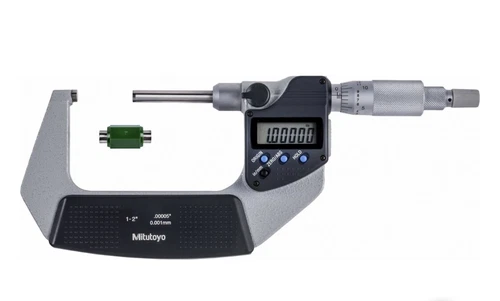 Mitutoyo 406-351-30, 1 to 2", In/mm Digital Non-Rotating Spindle Micrometer SPC