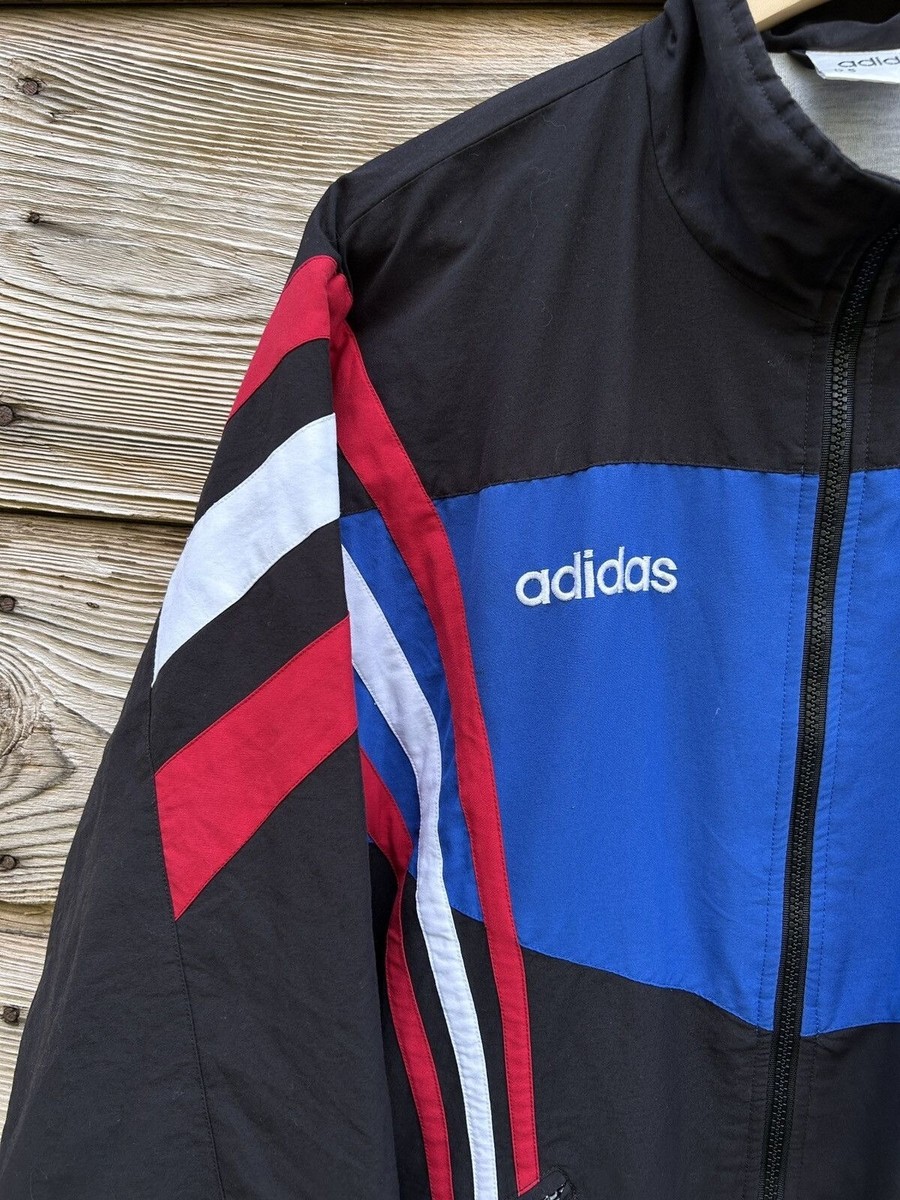 90s Vintage Adidas France FFF 1996 World Cup Light Jacket
