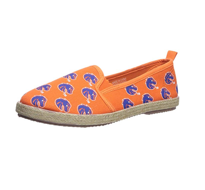 Женская обувь FOCO NCAA Boise State Broncos Espadrille из парусины без шнуровки