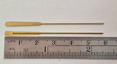 Ship Model Fittings Parts 2 Brass Photo Etched 58mm Oars