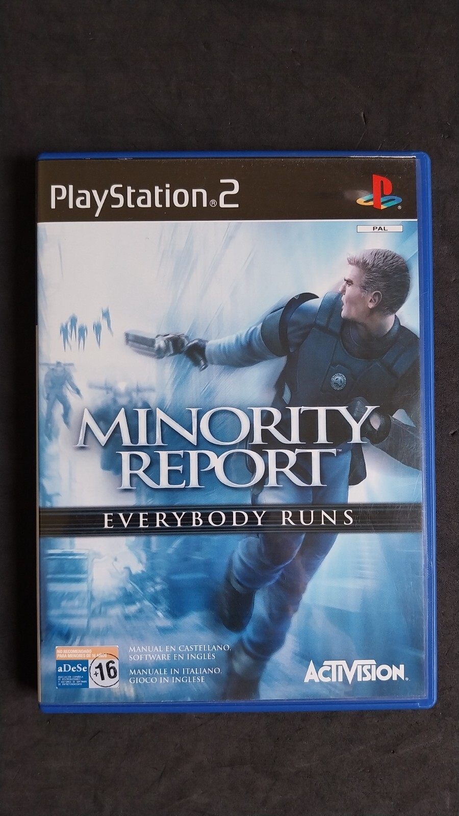MINORITY REPORT PLAYSTATION 2 PS2 PAL MULTILINGUE ITALIEN ET ESPAGNOL D'OCCASION