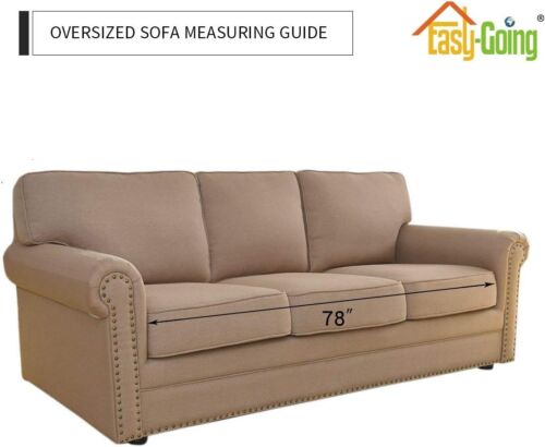 Microfiber Oversized Sofa Cover - Elegant and Machine Washable Furniture Shield - Picture 9 of 11