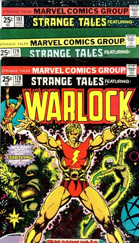 STRANGE TALES feat. WARLOCK 178 179 181 1st PIP, 1st Full GAMORA! VF (8.0) Avg