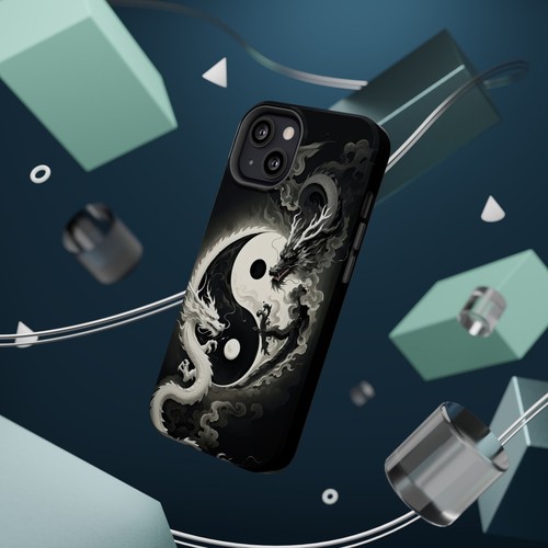Yin Yang Dragon Handyhülle, Magnetische Tough Hüllen zum Schutz, Geschenk für Drachen - Bild 105 von 134