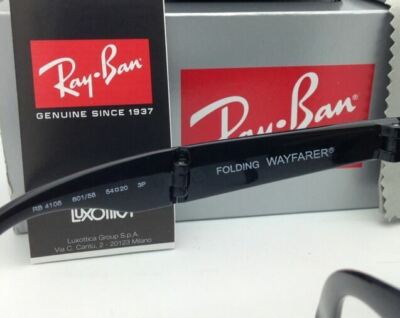Polarized RAY-BAN Sunglasses FOLDING WAYFARER RB 4105 601/58 54-20