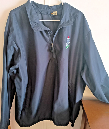Labatt Blue Beer LIght Lime Golf Pullover 1/4 Zip Windbreaker Jacket ...