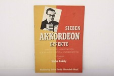 Accordion Sheet Music Song Book - Sieben Akkordeon Effekte 1957