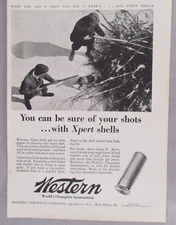 Western Xpert Shotgun Shells PRINT AD - 1930