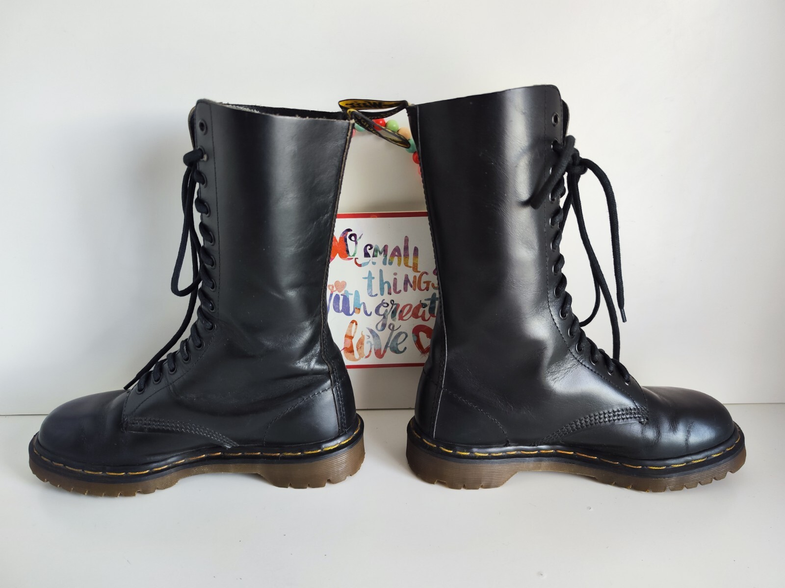 Dr martens 14 eye 1914 black england vintage boots UK6 EU39 US8 image 3