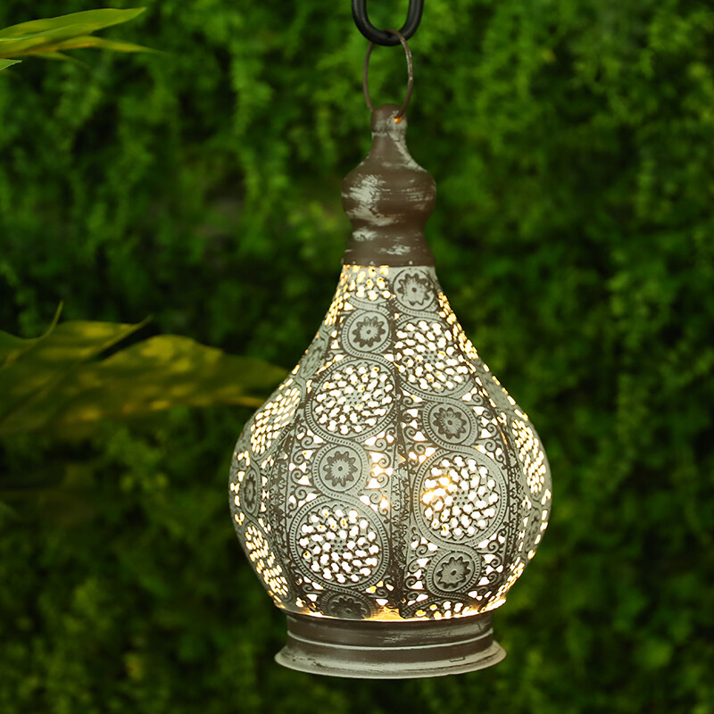 Moroccan Hanging Lamp Metal Table Lamp Battery Powered 26 5cm Tall moroccan-hanging-lamp-metal-table-lamp-battery-powered-26-5cm-tall