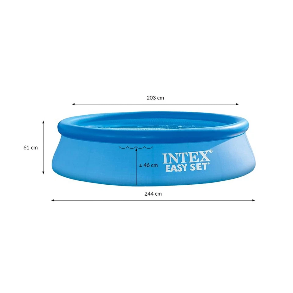 INTEX 28108NP Easy Set Pool 244x61 cm Planschbecken Schwimmbecken Gartenpool - Bild 4 von 4