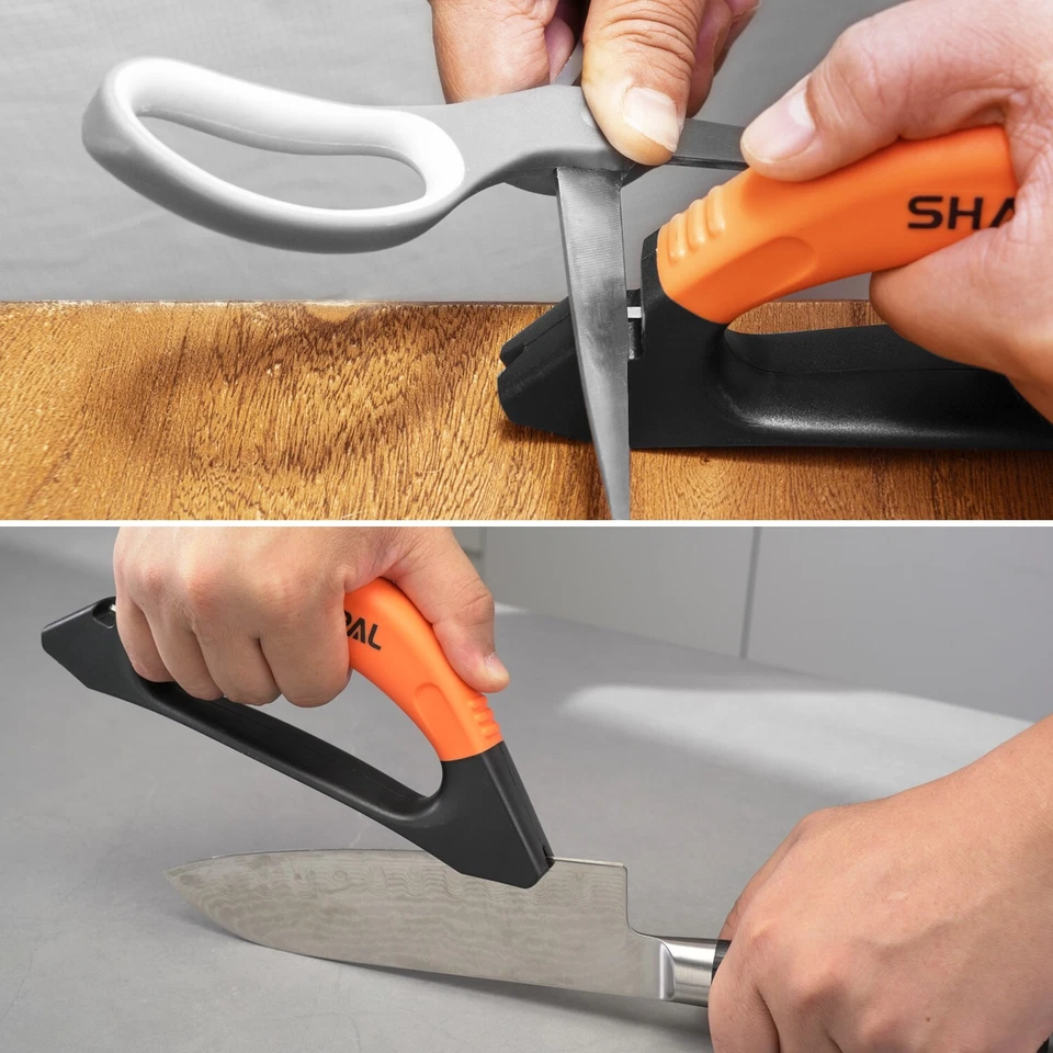 3-In-1 Knife, Axe Hatchet Machete & Scissors Sharpener Garden Tool Sharpener New - Image 3 of 4